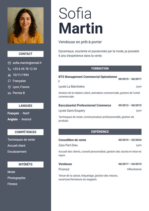 London CV Template