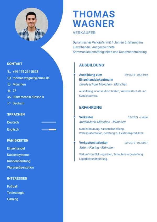Madrid CV Template
