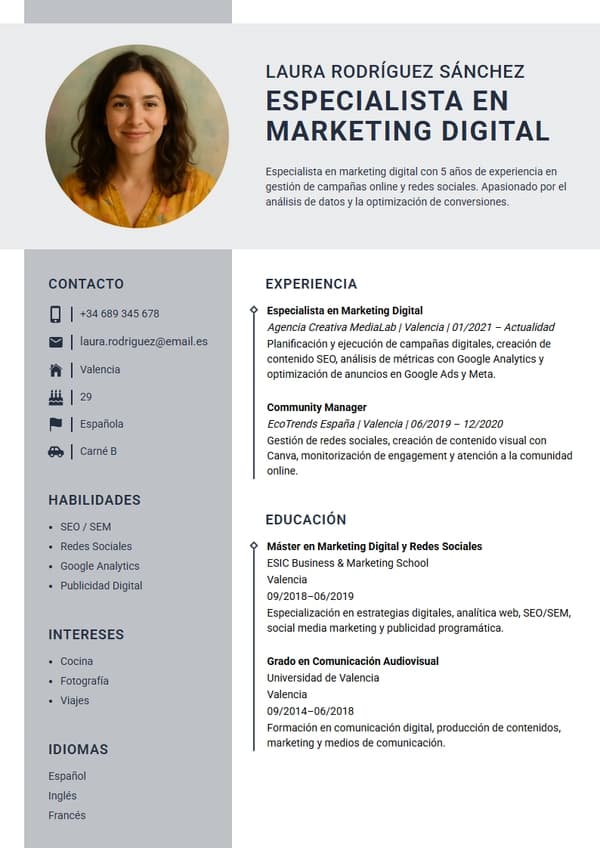 Melbourne CV Template