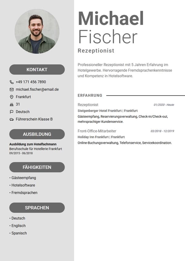 Milan CV Template