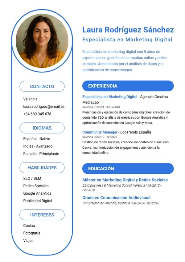 Prague CV Template