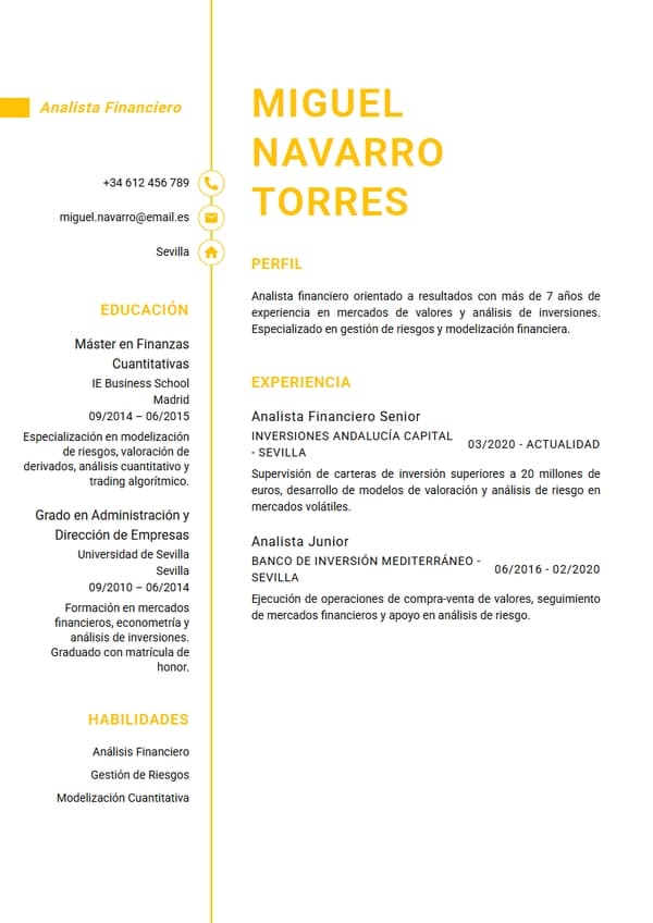 Sydney CV Template