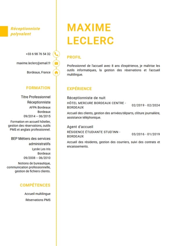 Sydney CV Template